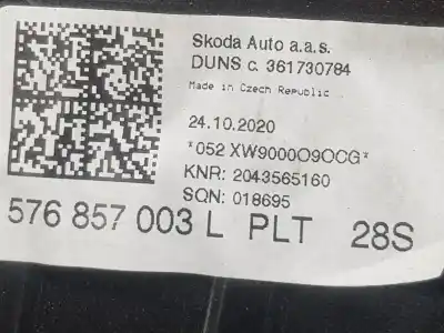 Peça sobressalente para automóvel em segunda mão kit airbag por cupra ateca 2.0 16v tsi referências oem iam  576857003l 5fa880201q 