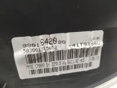 Second-hand car spare part dashboard for citroen berlingo multispace (b9) 1.6 bluehdi 100 oem iam references 9801642080  9801642080