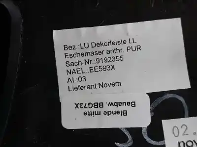 Автозапчастина б/у молдинг для bmw 7 (f01, f02, f03, f04) 730 d посилання на oem iam 51459192355  9192355 Автозапчастина б/у молдинг для bmw 7 (f01, f02, f03, f04) 730 d посилання на oem iam 51459192355  9192355