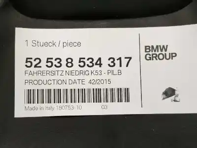 Second-hand car spare part middle rear seat for bmw r 1200 rt 1170 cm3 g-cat oem iam references 52538534317  