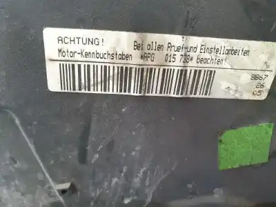 Second-hand car spare part complete engine for seat toledo ii (1m2) 1.8 20v oem iam references apg  06a100105px