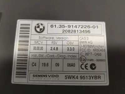 Second-hand car spare part electronic module for bmw 3 touring (e91) 318 d oem iam references 61359147226  61359147226