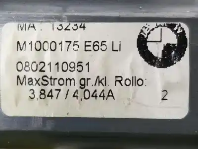 Автозапчасти б/у задняя зона за bmw 7 (e65, e66, e67) 730 ld ссылки oem iam 51167012898  51167012898