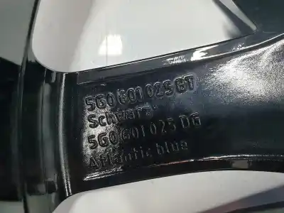 Pezzo di ricambio per auto di seconda mano cerchione in lega per volkswagen golf vii lim. 2.0 tdi riferimenti oem iam 5g0601025bt 7jx17h2 et49 17 pulgadas 