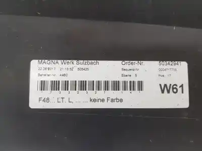 Second-hand car spare part SIDE SKIRT for BMW SERIE X1  OEM IAM references 51777332327  51777332327