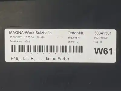 Second-hand car spare part SIDE SKIRT for BMW SERIE X1  OEM IAM references 51777332328  51777332328