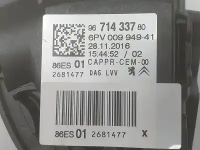 Second-hand car spare part potentiometer for citroen celysée 1.2 12v vti oem iam references 9671433780  9671433780