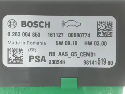 Second-hand car spare part electronic module for citroen celysée 1.2 12v vti oem iam references 9814151980  9814151980