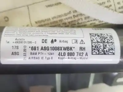 Автозапчасти б/у передняя правая подушка безопасности за audi q7 3.0 v6 24v tdi ссылки oem iam 4l0880742a  4l0880742a