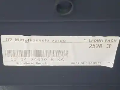 Автозапчастина б/у центральний подлокник для audi q7 3.0 v6 24v tdi посилання на oem iam 4l1863244c  4l1864207n