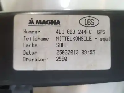 Автозапчастина б/у центральний подлокник для audi q7 3.0 v6 24v tdi посилання на oem iam 4l1863244c  4l1864207n