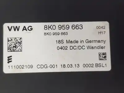 Second-hand car spare part electronic module for audi q7 3.0 v6 24v tdi oem iam references 8k0959663  8k0959663