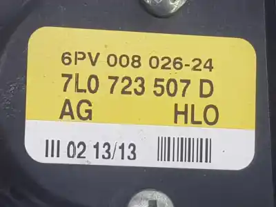 Second-hand car spare part accelerator pedal for audi q7 3.0 v6 24v tdi oem iam references 7l0723507d  7l0723507d