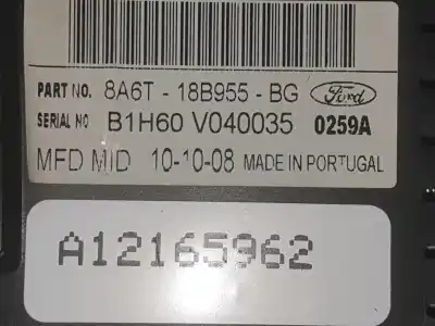 Автозапчасти б/у многофункциональный дисплей за ford fiesta vi (cb1, ccn) 1.4 ссылки oem iam 1940795  8a6t18b955bg