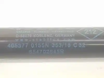 Peça sobressalente para automóvel em segunda mão amortecedor do capô por dacia duster ii 1.6 sce referências oem iam 654702645r  654702645r