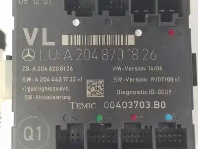 Second-hand car spare part electronic module for clase c clase c berlina 2.2 cdi oem iam references a2048701826  a2048701826