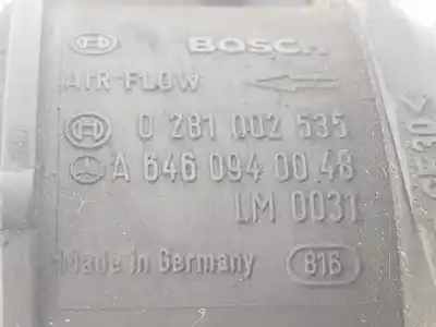 Second-hand car spare part flowmeter for clase c clase c berlina 2.2 cdi oem iam references a6460940048  a6460940048