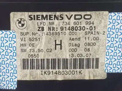 Peça sobressalente para automóvel em segunda mão quadrante por bmw serie 3 touring (e91) 330d referências oem iam 62109316152  62109316152