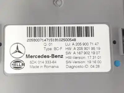 Автозапчастина б/у електронний модуль для clase c clase c familiar 2.0 cdi посилання на oem iam a2059007147  a2059007147