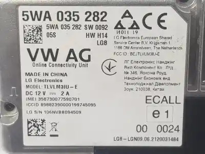 Pezzo di ricambio per auto di seconda mano modulo elettronico per seat ateca (kh7) style riferimenti oem iam 5wa035282  5wa035282