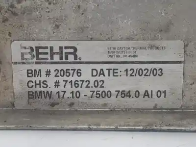 Автозапчасти б/у радиатор коробки передач за bmw x5 (e53) 3.0 d ссылки oem iam 17207500754  17207500754