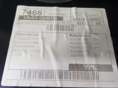 Автозапчасти б/у центральный подлокотник за audi q3 (8ub, 8ug) 2.0 tdi ссылки oem iam 8u1863241b  8u0864207l
