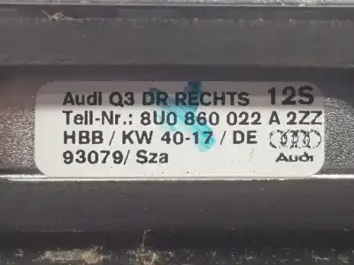 Автозапчастина б/у бруски для даху для audi q3 (8ub, 8ug) 2.0 tdi посилання на oem iam 8u0860022a