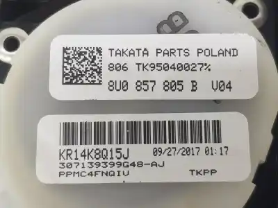 Автозапчастина б/у задній правий ремін безпеки для audi q3 (8ub, 8ug) 2.0 tdi посилання на oem iam 8u0857792b  8u0857792b