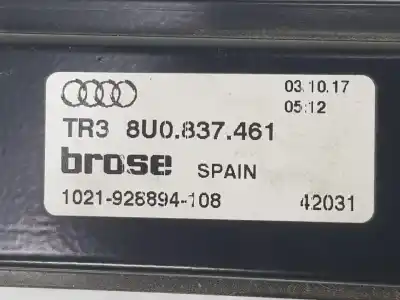 Автозапчасти б/у регулятор стекла переднего левого за audi q3 (8ub, 8ug) 2.0 tdi ссылки oem iam 8u0837461  8u0837461