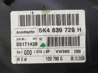 Автозапчастина б/у регулятор склона задній лівий для volkswagen golf vi variant (aj5) 1.6 tdi dpf посилання на oem iam 5k4839461  5k4839461