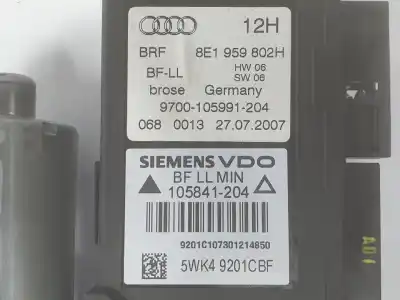Автозапчастина б/у двигатель переднього правого скла для audi a4 b7 (8ec) 2.0 tdi 16v посилання на oem iam 8e1959802h  8e1959802h