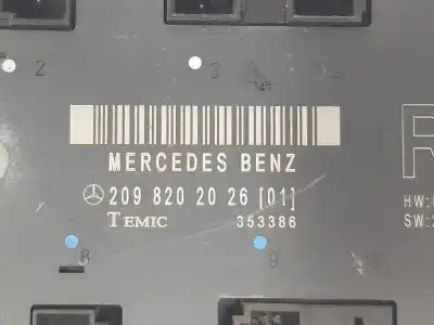 Автозапчастина б/у електронний модуль для mercedes-benz clk (c209) clk 220 cdi (209.308) посилання на oem iam a2098202026