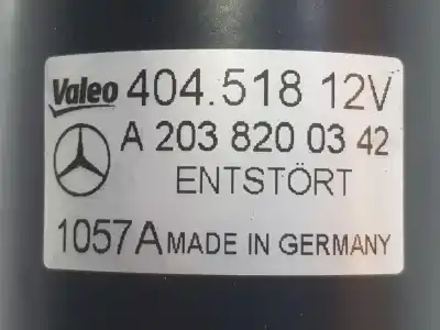 Автозапчасти б/у мотор переднего стеклоочистителя за mercedes-benz clk (c209) clk 220 cdi (209.308) ссылки oem iam a2038200342  a2038200112