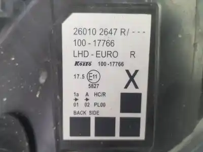 Pezzo di ricambio per auto di seconda mano faro anteriore destro per renault kangoo ii (f/kw0) 1.5 furgon compact comfort [1.5 ltr. - 63 kw dci diesel cat] riferimenti oem iam 260102647r 260109958r 