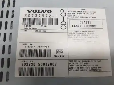 Second-hand car spare part audio system / radio cd for volvo xc90 i (275) d5 awd oem iam references 30737972  36050095 Second-hand car spare part audio system / radio cd for volvo xc90 i (275) d5 awd oem iam references 30737972  36050095