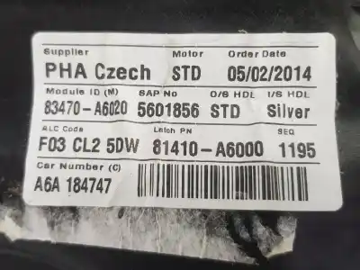 Автозапчастина б/у регулятор склона задній лівий для hyundai i30 (gd) 1.4 crdi посилання на oem iam 83471a6010  83471a6010