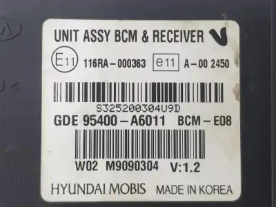 Peça sobressalente para automóvel em segunda mão módulo eletrônico por hyundai i30 (gd) classic referências oem iam 95400a6011  95400a6011
