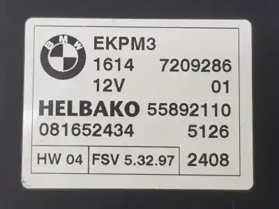 Peça sobressalente para automóvel em segunda mão módulo eletrônico por bmw x6 (e71) 3.5d referências oem iam 16147209286  16147229173