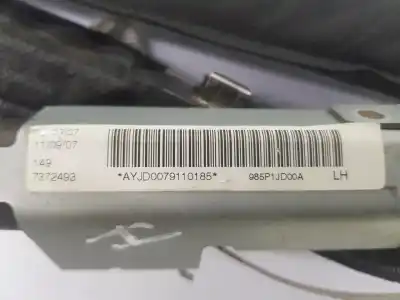 Pezzo di ricambio per auto di seconda mano airbag a tenda anteriore sinistro per nissan qashqai / qashqai +2 i (j10, nj10, jj10e) 1.5 dci riferimenti oem iam 985p1jd00a  985p1jd00a