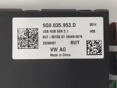 Автозапчастина б/у електронний модуль для volkswagen caddy furgón/kombi 2.0 tdi посилання на oem iam 5g0035953d  5g0035953d