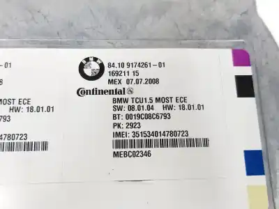 Second-hand car spare part electronic module for bmw x6 (e71) 3.5d oem iam references 84109174261  84109174261
