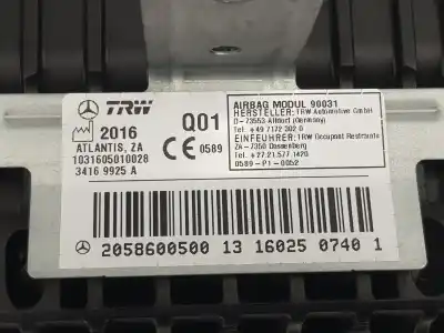 Second-hand car spare part front right air bag for mercedes-benz clase c (w205) lim. 2.1 cdi cat 170 cv / 125 kw oem iam references a2058600500  a2058600500
