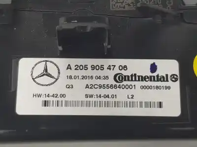 Автозапчасти б/у климат-контроль за mercedes-benz clase c (w205) lim. 2.1 cdi cat 170 cv / 125 kw ссылки oem iam a2059054706  a2059054706