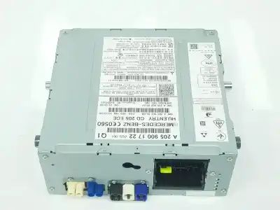 Second-hand car spare part gps navigation system for mercedes-benz clase c (w205) lim. 2.1 cdi cat 170 cv / 125 kw oem iam references a2059001722  a2059013300