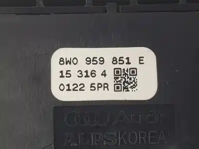 Second-hand car spare part left front power window switch for audi a4 b9 avant (8w5, 8wd) 2.0 tdi oem iam references 8w0959851e  8w0959851e