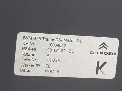 Pezzo di ricambio per auto di seconda mano bracciolo centrale per citroen ds4 style riferimenti oem iam 98080221zd  98080221zd