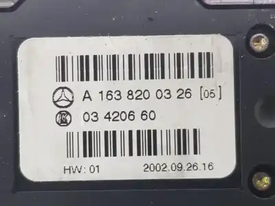 Автозапчасти б/у управление задними правыми стеклами за clase c clase m 2.7 cdi 20v ссылки oem iam a1638200326  a1638204910