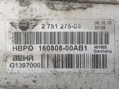 Pezzo di ricambio per auto di seconda mano radiatore d acqua per mini cabrio 1.6 d riferimenti oem iam 17112751275  17112751275