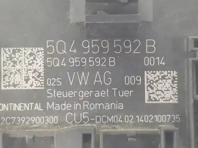 Second-hand car spare part electronic module for seat leon sc (5f5) 1.4 16v tsi oem iam references 5q4959592b  5q4959592b