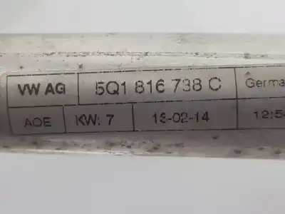 Автозапчастина б/у труби кондиціонації для seat leon sc (5f5) 1.4 16v tsi посилання на oem iam 5q1816738c  5q1816738c